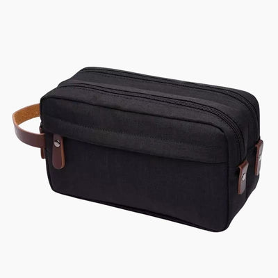 Trousse de toilette homme double compartiment noir - À vos trousses