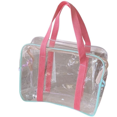 Trousse de toilette transparente grand format