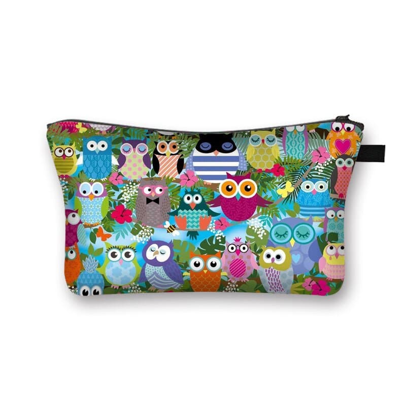 Trousse de toilette hibou variante 8 - À vos trousses